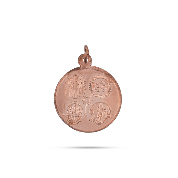 Ayyappan Locket | Copper Dollar/ Copper Pendant for Men & Women
