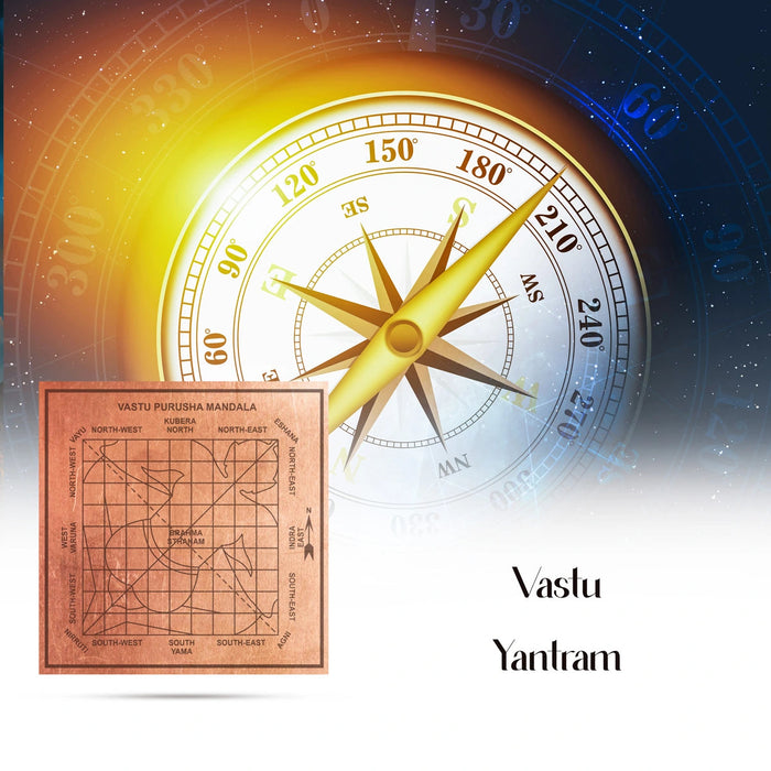 Vastu Yantra - 3 X 3 Inches | Vastu Shanti Yantra/ Copper Vastu Purusha Yantram For Home And Property Harmony