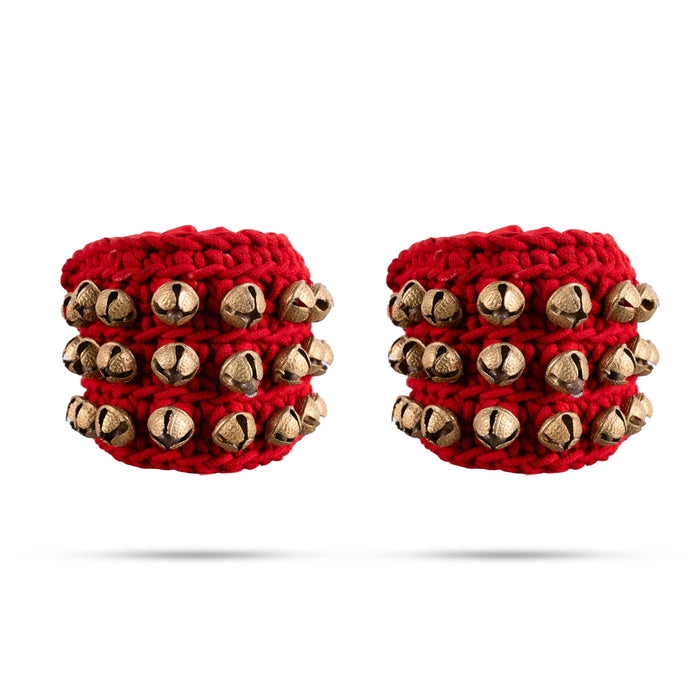 Ghungroo - 7 X 3.5 Inches | 3 Line Dance Salangai/ Ghungru For Bharatanatyam Practice And Stage Performance