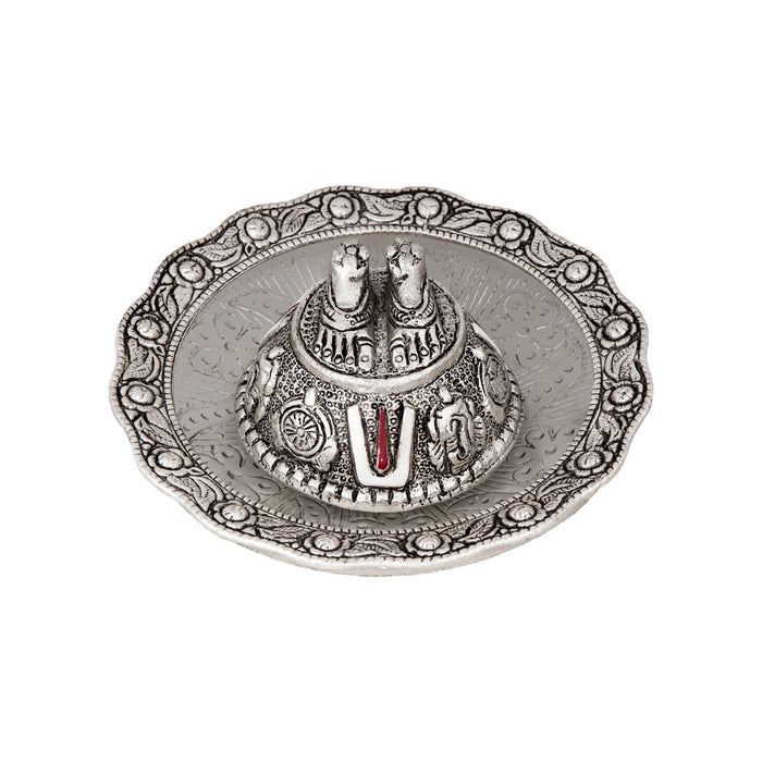 Tirupati Paadam Bowl Glass Plate - AL - 2 x 5.5 Inch - 300 Gms