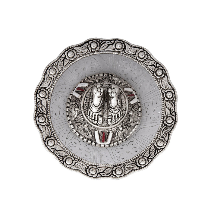 Tirupati Paadam Bowl Glass Plate - AL - 2 x 5.5 Inch - 300 Gms