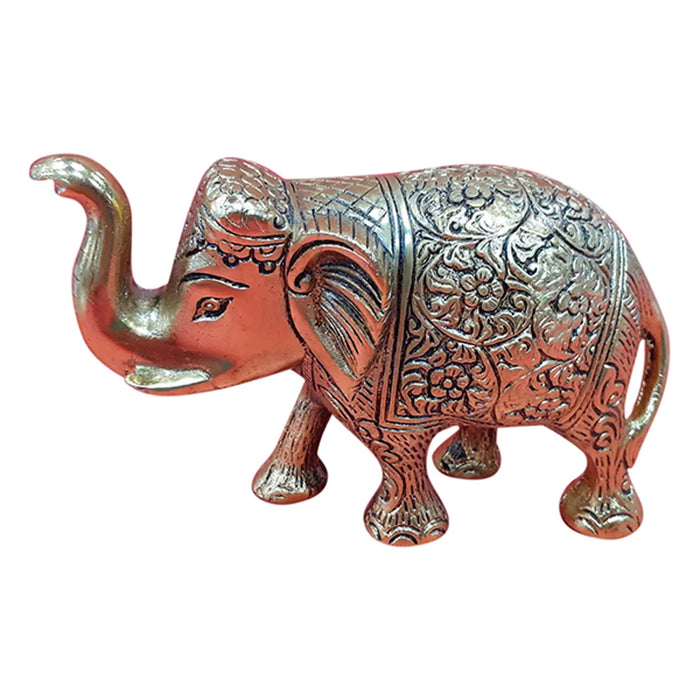 Elephant Statue | Aluminium Idol/ Elephant Figurine for Pooja/ 300 Gms Approx