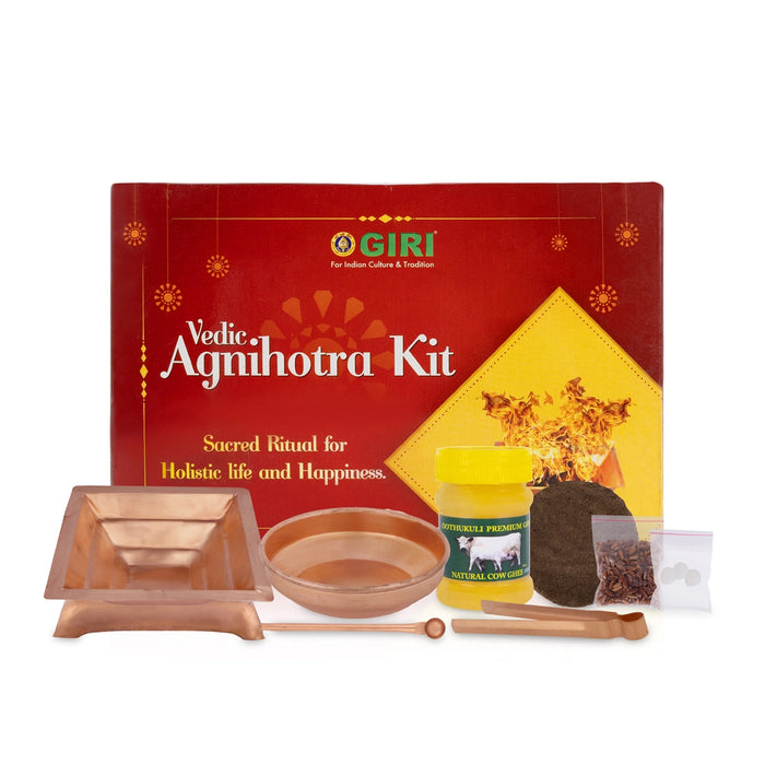 Giri Vedic Agnihotra Kit | Havan Set/ Pooja Pack for Homam and Yagna/ 690 Gms Approx