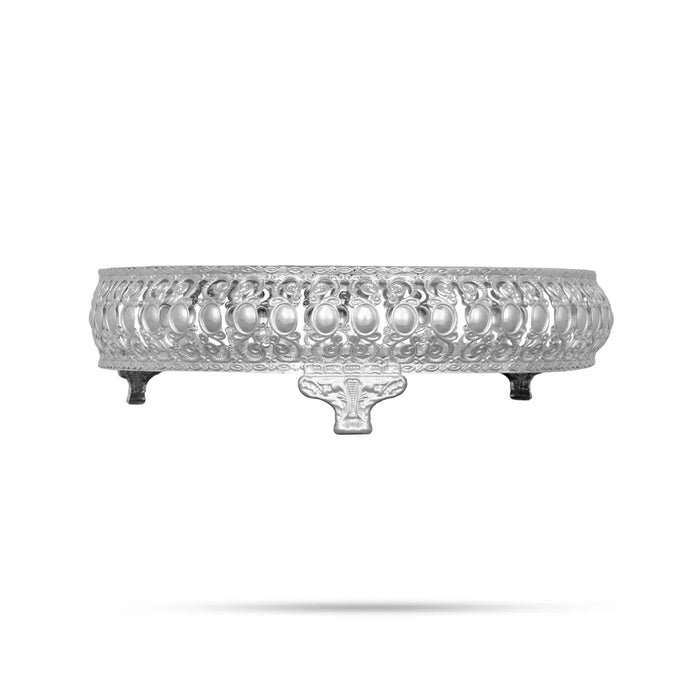 Cow And Calf Design Pichwai Tray With Leg- 2.75 X 10 Inches | Square Shape/ Thali Plate/Decorative Plate For Serving