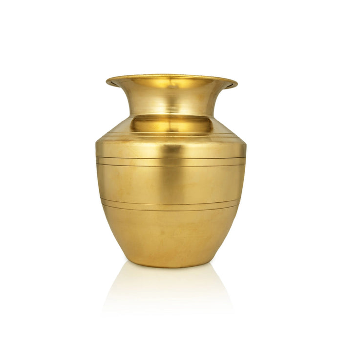 Lota - 5.5 x 4 Inches | Brass Chombu/ Brass Kalash/ Iyengar Vaishnav Pooja Pot for Home