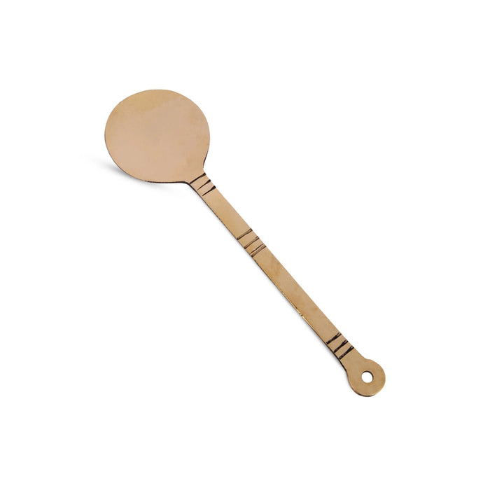 Bronze Karandi - 10 Inches | Vengala Karandi/ Bronze Ladle/ Cooking Spoon For Traditional Cooking & Pongal