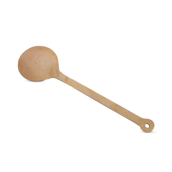 Bronze Karandi - 10 Inches | Vengala Karandi/ Bronze Ladle/ Cooking Spoon For Traditional Cooking & Pongal