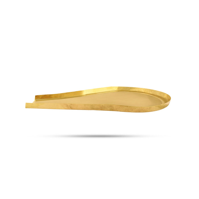 Abhisheka Patra - 0.75 x 9 x 5.5 Inches | Abhishek Patra/ Brass Abhisheka Plate for Pooja