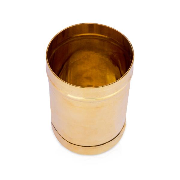 Brass Para - 5.5 x 3.75 Inches | Brass Padi/ Idangazhi/ Changazhi/ Kerala Nirapara for Home/ 375 Gms Approx