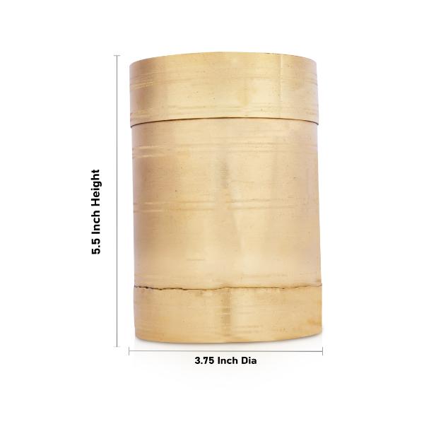 Brass Para - 5.5 x 3.75 Inches | Brass Padi/ Idangazhi/ Changazhi/ Kerala Nirapara for Home/ 375 Gms Approx