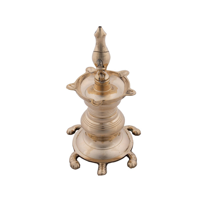 Brass Vastu Deep - 8.5 x 5 Inches | Brass Vilakku/ Brass Lamp for Pooja