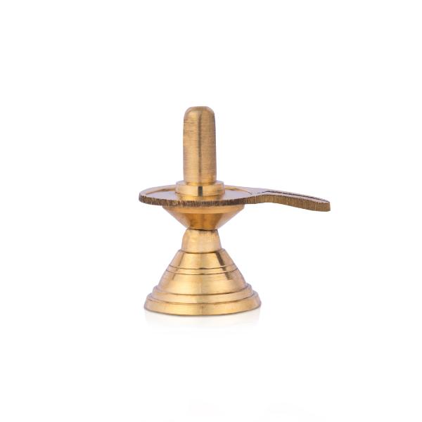 Shivling Idol - 2 x 2 Inches | Brass Idol/ Shiv Ling Murti/ Shiva Lingam Statue for Pooja
