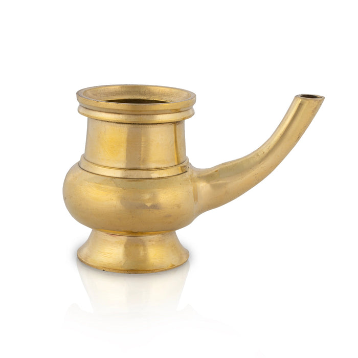 Brass Kindi - 2.5 x 3.5 Inches | Brass Kalash/ Brass Kamandalam for Pooja