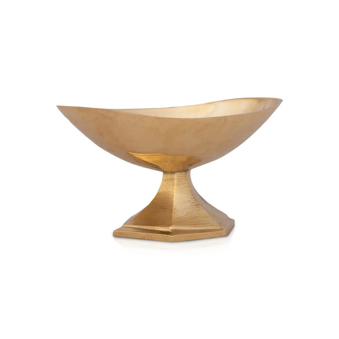 Brass Bowl - 2 x 3 Inches | Brass Cup/ Boat Shape Pooja Bowl for Home/ 95 Gms Approx