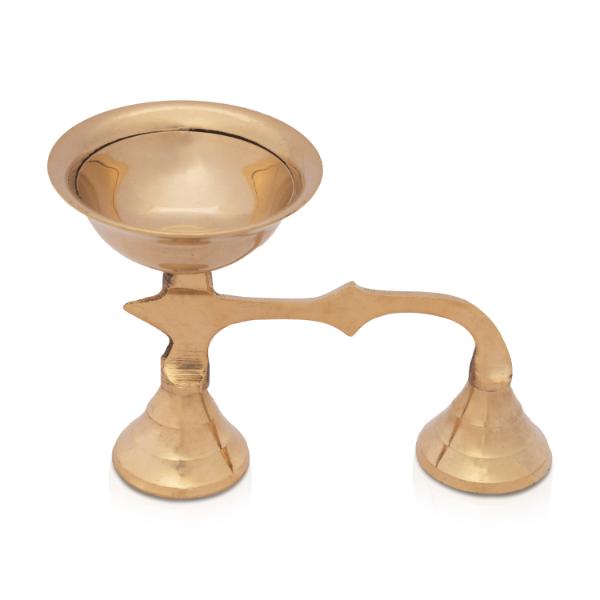 Sambrani Holder - 4 x 5 Inches | Brass Dhoop Holder/ Dhoopakal/ Dhoop Dhani for Pooja