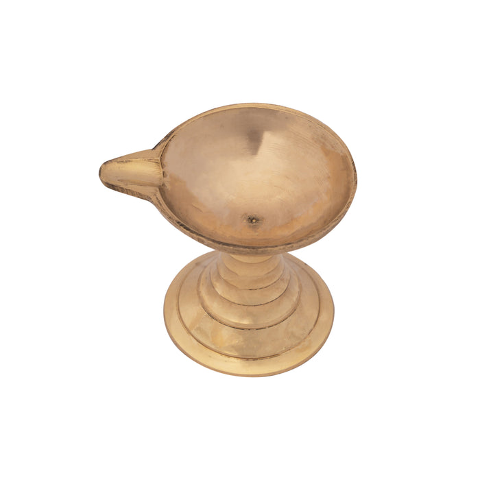 Kartik Deepam With Base - 2 X 2 Inches | Agal Vilakku Deepam/ Karthik Deepam/ Brass Lamp For Festival Lighting