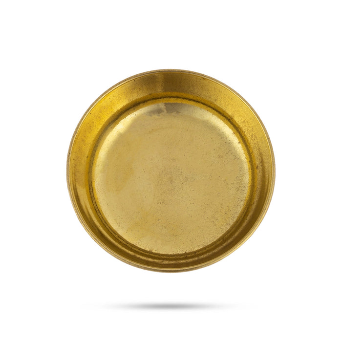 Brass Bowl - 0.5 x 2.5 Inches | Small Bowl/ Brass Cup/ Small Cup/ Pooja Bowl for Home