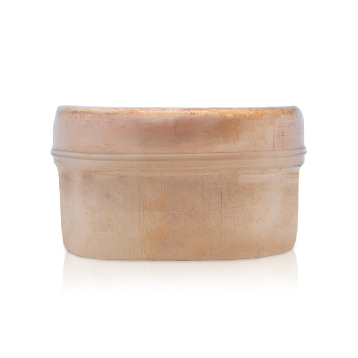 Copper Storage Box - 1.5 x 3 Inches | Copper Tiffin Box/ Square Tiffin Box/ Masala Box for Home/ 100 Gms Approx