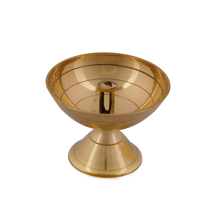 Brass Deep - 2 x 2.5 Inches | Nanda Diya/ Brass Vilakku for Home/ 60 Gms Approx