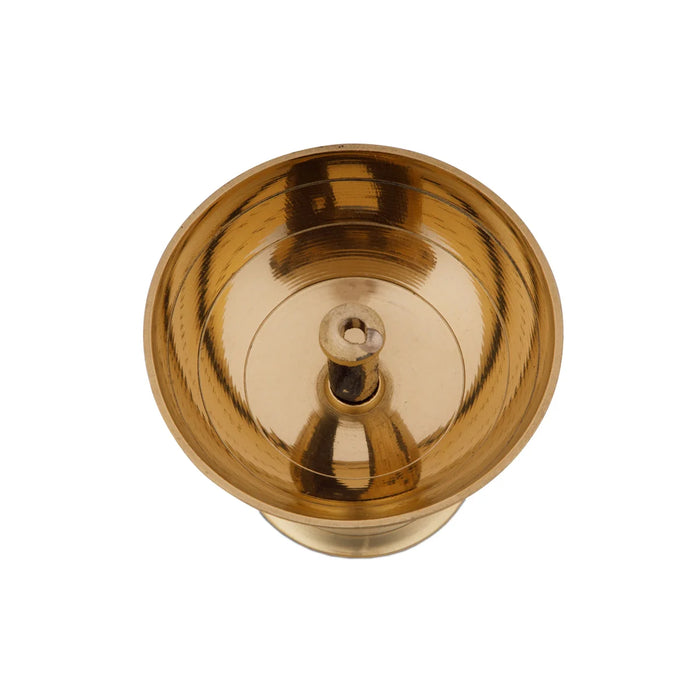 Brass Deep - 2 x 2.5 Inches | Nanda Diya/ Brass Vilakku for Home/ 60 Gms Approx