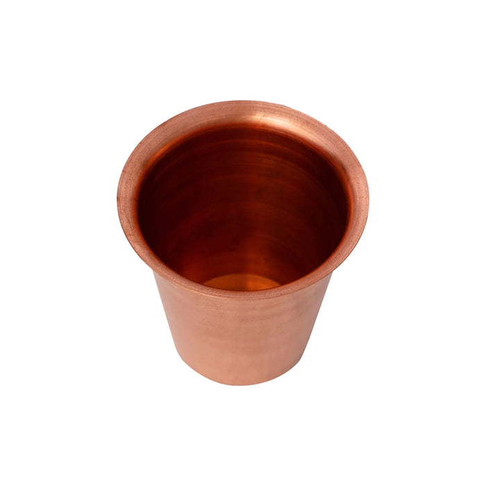 Copper Tumbler - 2.75 x 3 Inches | Coffee Tumbler/ Copper Cup for Home/ 54 Gms Approx