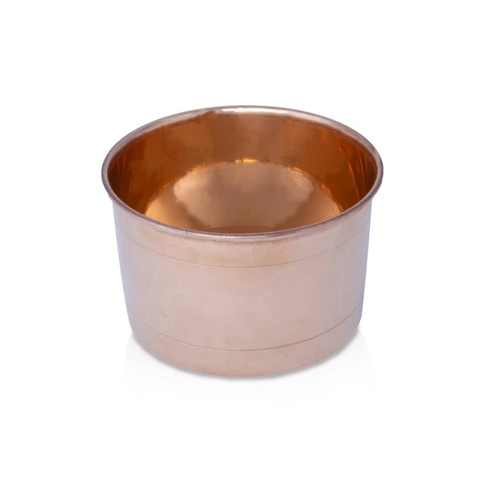 Copper Vattil - 4 x 5 Inches | Copper Vessel/ Copper Bowl/ Copper Cup for Pooja/ 280 Gms Approx