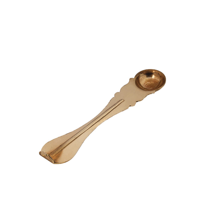 Brass Achmani - 5 Inches | Pali Spoon/ Uddharani for Pooja/ 30 Gms Approx