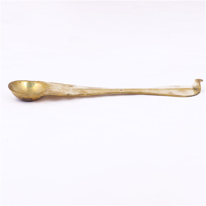 Brass Achmani - 6 x 1.25 Inches | Brass Uddharani/ Pali Spoon for Pooja