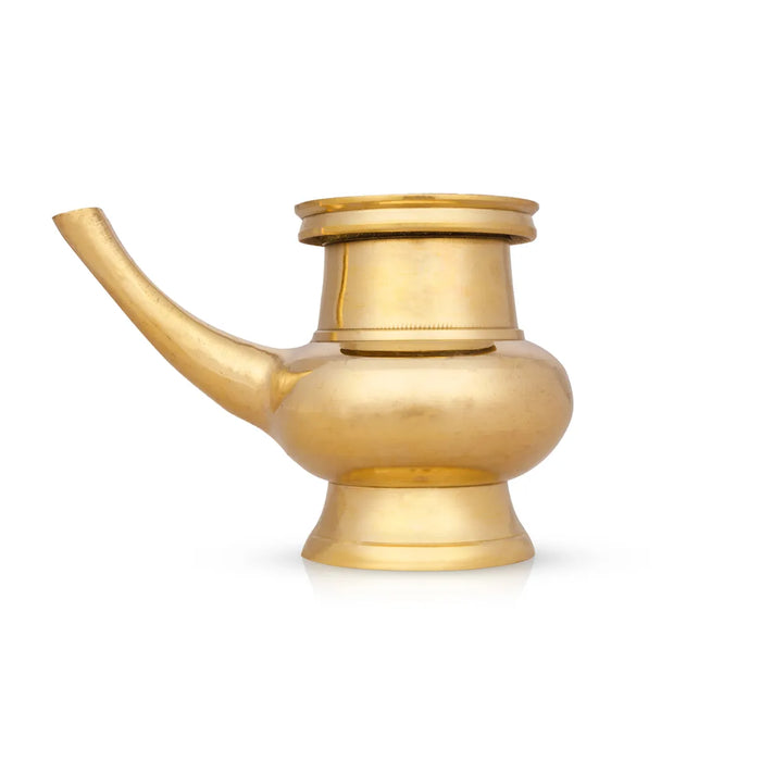 Brass Kindi - 2 x 3 Inches | Brass Kalash/ Brass Kamandalam for Pooja