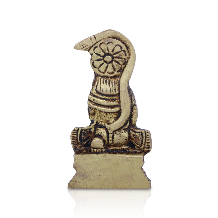 Anjaneya Statue - 2 X 1.5 Inches | Hanuman Statue/ Antique Brass Idol For Pooja