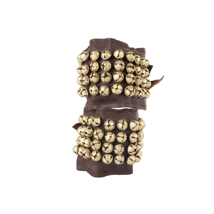 Bharatanatyam Ghungroo - 4 x 9 Inches | 4 Line Salangai/ Brass Ghunghroo/ Leather Ghungru for Dance