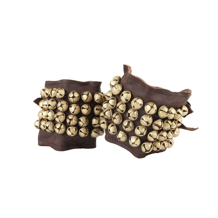 Bharatanatyam Ghungroo - 4 x 9 Inches | 4 Line Salangai/ Brass Ghunghroo/ Leather Ghungru for Dance