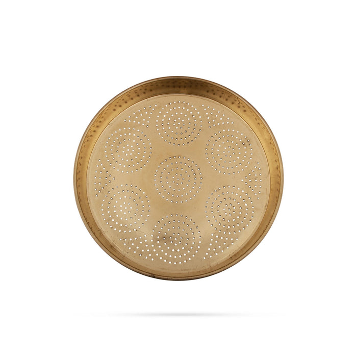 Sahastradhara Jalladai - 2.5 x 12 Inches | Brass Jalladai/ Abhisheka Plate for Pooja
