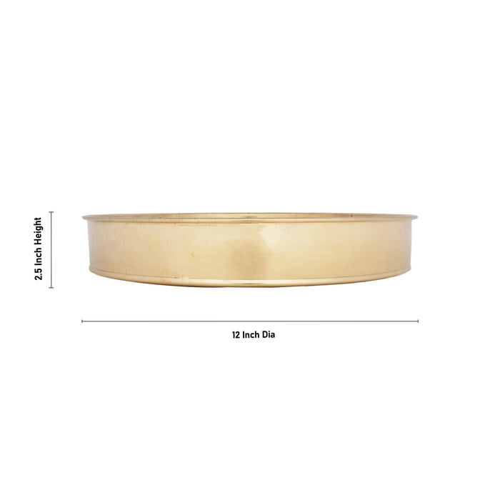 Sahastradhara Jalladai - 2.5 x 12 Inches | Brass Jalladai/ Abhisheka Plate for Pooja