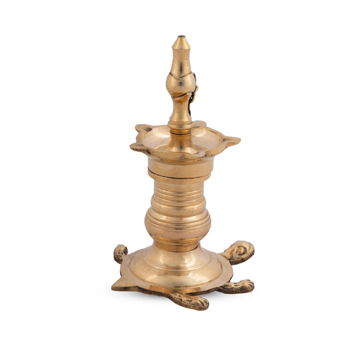 Vastu Deep - 5 x 3 Inches | Brass Lamp/ Vilakku/ Brass Diya for Pooja
