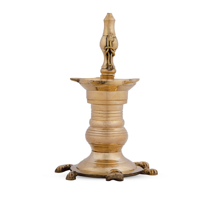 Vastu Deep - 5 x 3 Inches | Brass Lamp/ Vilakku/ Brass Diya for Pooja