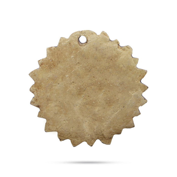 Sun Face Wall Hanging - 3.5 x 3.5 Inches | Brass Sun Wall Decor/ Surya Face Wall Hanger for Home Decor