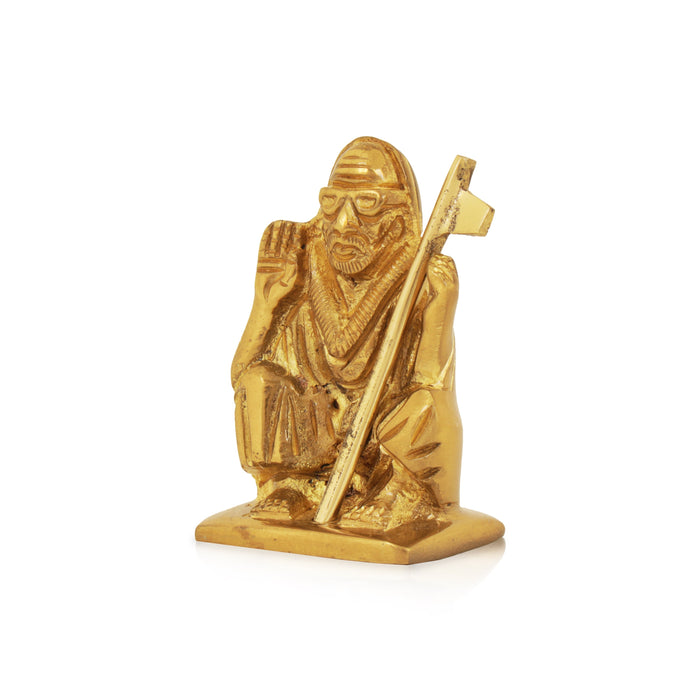 Sri Maha Periyava Idol - 2 Inches | Brass Paramacharya/ Shankaracharyar Statue For Home