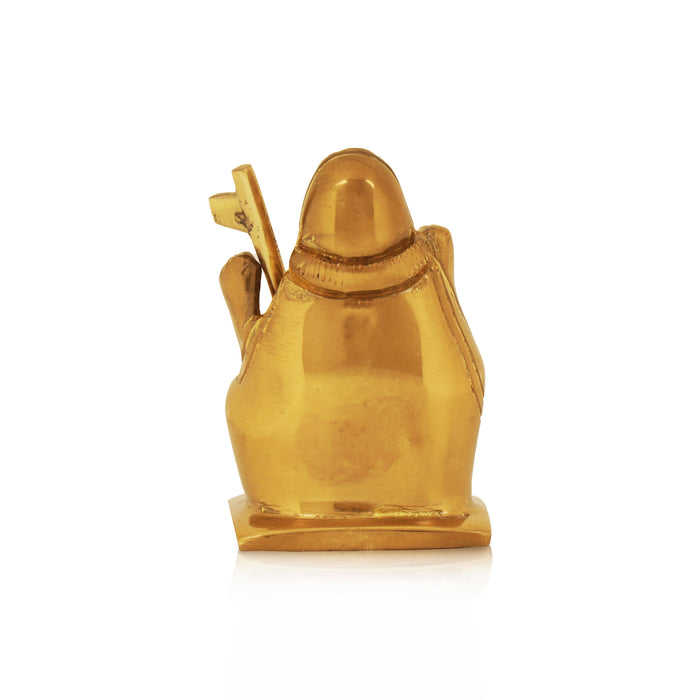 Sri Maha Periyava Idol - 2 Inches | Brass Paramacharya/ Shankaracharyar Statue For Home