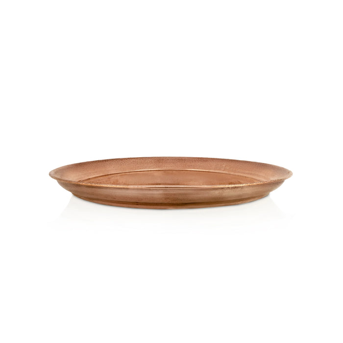 Copper Plate - 5.5 Inches | Halwa Plate/ Pooja Plate/ Thali Plate For Naivedyam And Pooja