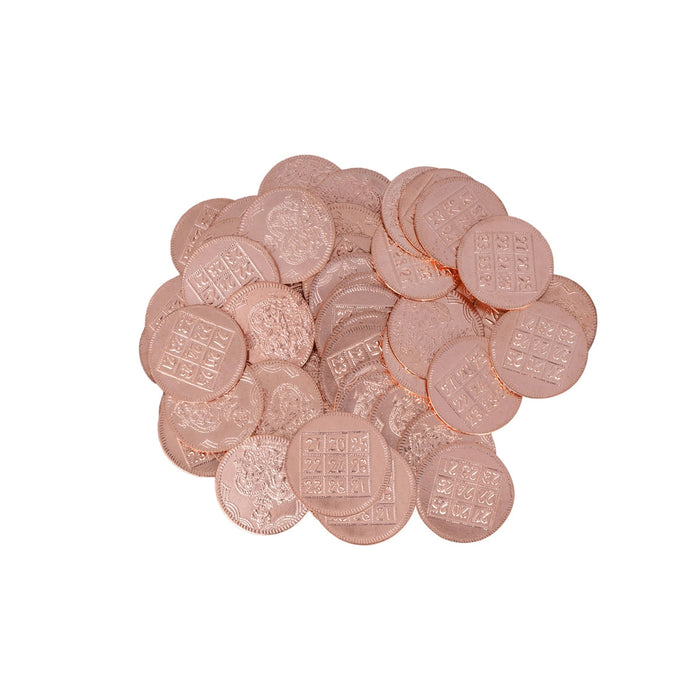 Lakshmi Kubera Coins Box | 108 Lakshmi Kubera Coins/ Kubera Coins/ Copper Kubera Lakshmi Coin For Pooja