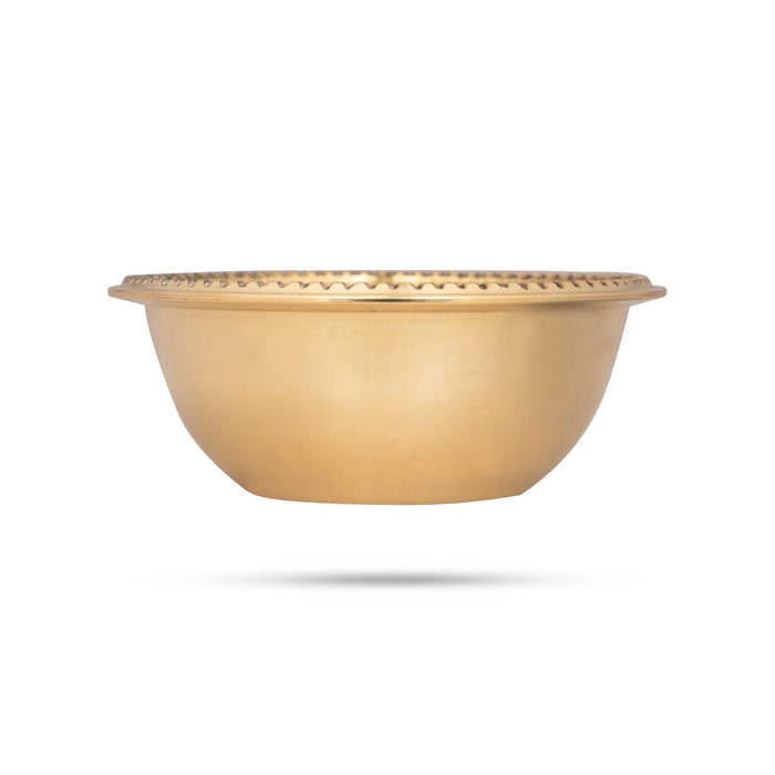 Brass Bowl - 1.25 x 3.25 Inches | Pooja Bowl/ Pooja Cup for Home/ 95 Gms Approx