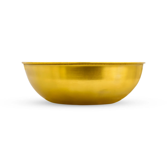 Brass Bowl - 2.75 X 7 Inches | Chandan Cup/ Pooja Bowl/ Brass Ritual Cup For Temple And Pooja Offerings