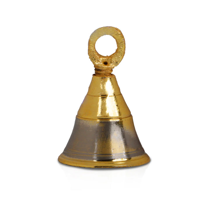 Brass Bell - 2 x 1.5 Inches | Kavadi Bell/ Hanging Bell for Pooja Mandir/ 38 Gms Approx