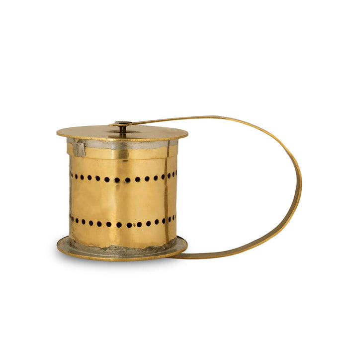 Brass Rangoli Roller - 1.5 x 1.5 Inches | 2 Line Kolam Roller/ Rangoli Roller Stencil/ Muggu Roller for Decor