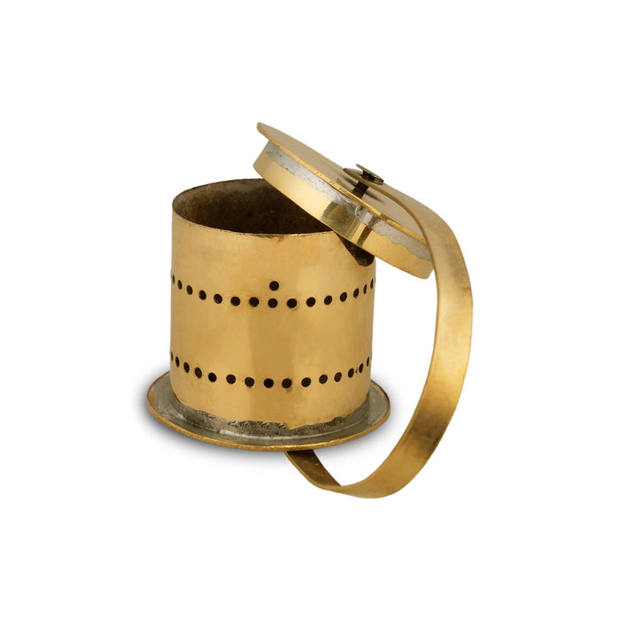 Brass Rangoli Roller - 1.5 x 1.5 Inches | 2 Line Kolam Roller/ Rangoli Roller Stencil/ Muggu Roller for Decor