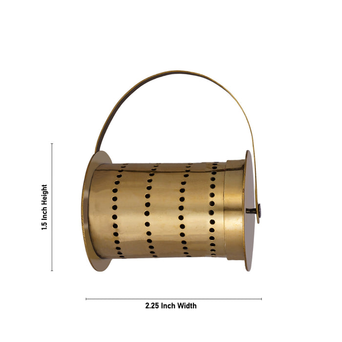 Brass Rangoli Roller - 1.5 x 2.25 Inches | 4 Line Kolam Roller/ Muggu Roller for Home Decor