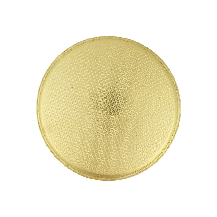 Stainless Steel Plate - 10 Inches | Meenakari Design Ritual Plate/ Pooja Thali/ Decorative Plate For Home