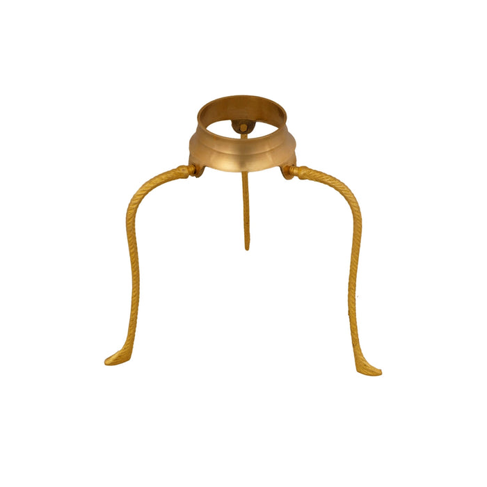 Shivling Jaladhari Stand - 3.5 X 3 Inches | Tripai Brass Stand/ Jaladhari Base/ Shivling Pooja Stand For Pooja