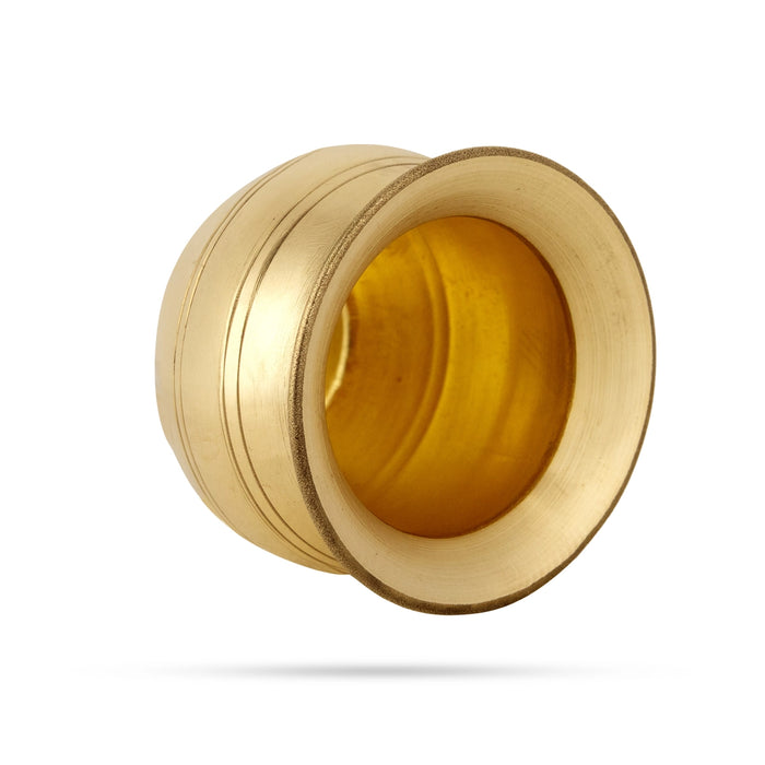 Lota - 3 x 3 Inches | Brass Chombu/ Kalash Pot / Kalasam for Pooja